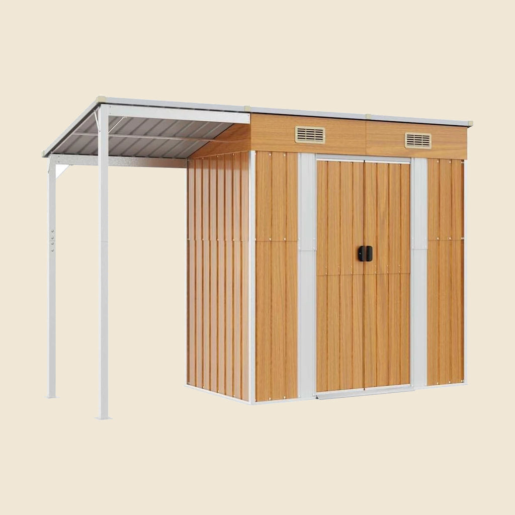 Abri de jardin adossé Oppède — vue d'ensemble sur fond neutre