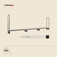 Range-bûches long Tramontane — dimensions hors tout