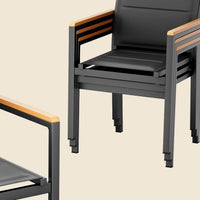 Chaise de jardin empilable Alpilles — détail de la finition