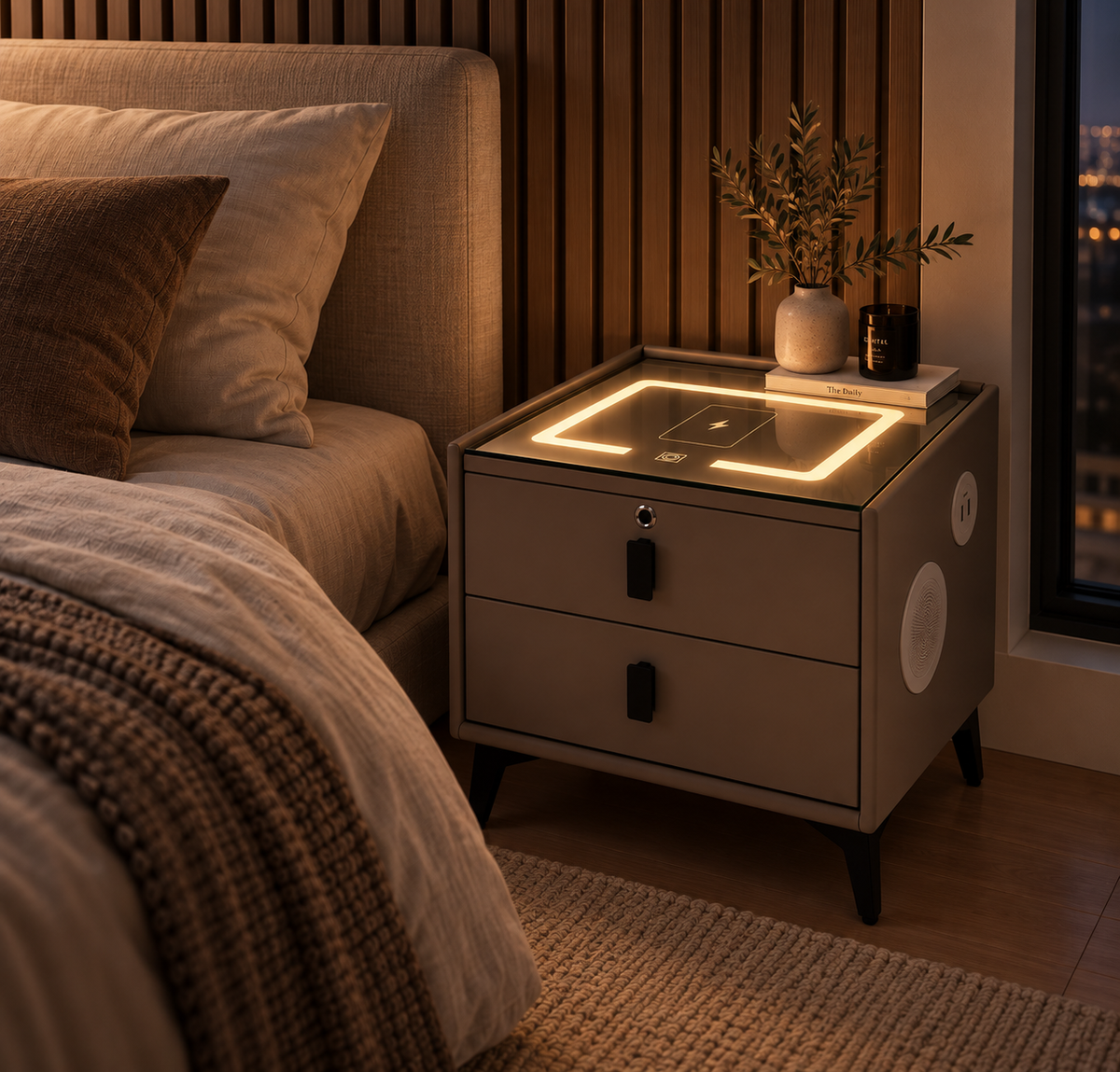 Table de chevet - Veille by Brasqa™