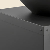 Brasero à rangement Camargue — détail de la finition