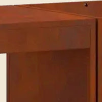 Brasero long à rangement Salin — détail de la finition